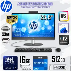 HP - All in one HP Pro One 240 G10 Intel® Core™ Ultra 5 125U Intel® UHD Graphics 16 GB DDR5 512GB SSD