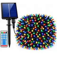 ARTEZA - Luces De Navidad Solares Recargables 33 Metros 500 Led Multicolor