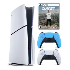 PLAYSTATION - Consola PlayStation 5 Slim lector de discos + Mando Celeste + FC 27