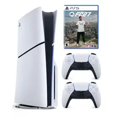 PLAYSTATION - Consola PlayStation 5 Slim lector de discos + Mando Blanco + FC 27