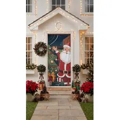 GENERICO - Cubierta Decorativa de Navidad para Puerta Diseño Variado