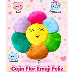 OEM - Cojín Decorativo con Forma de Flor Feliz  Stock 10U
