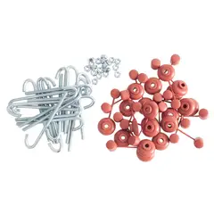 MAMUT - Kit Gancho J con Capuchón 1/4" x 4.5" x 20 unid.