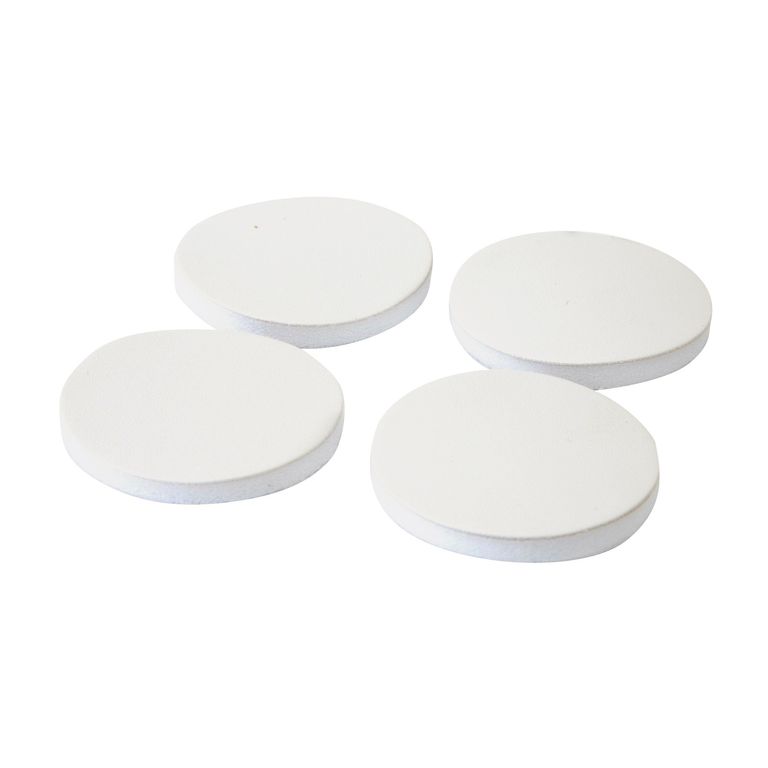 Tope Redondo Blanco para Cerradura x 4 unid.