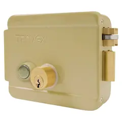 TRAVEX - Cerradura de Sobreponer Eléctrica con Botón