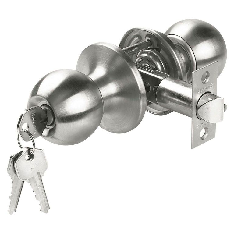 Cerradura de Pomo Dormitorio Acero