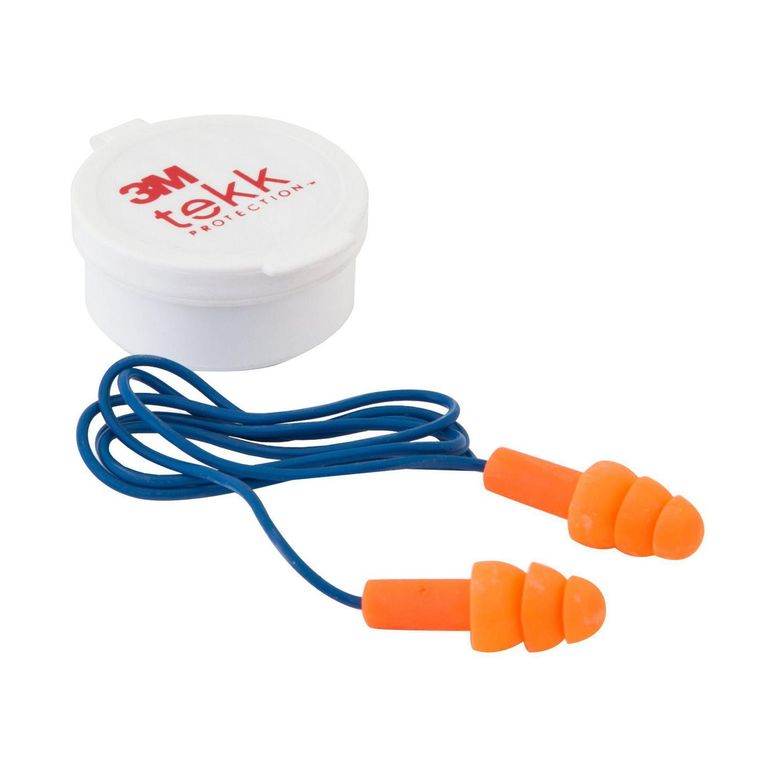 Tapones Auditivos Reutilizable 3M con Cordón 3 pares