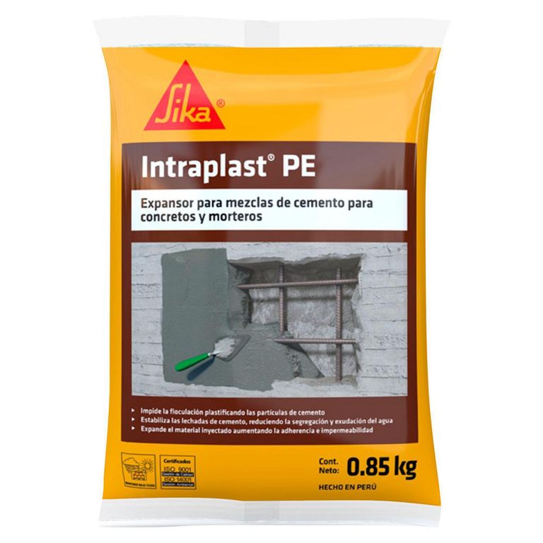 Expansor para Mezcla de Concreto y Mortero Sika Intraplast 850gr