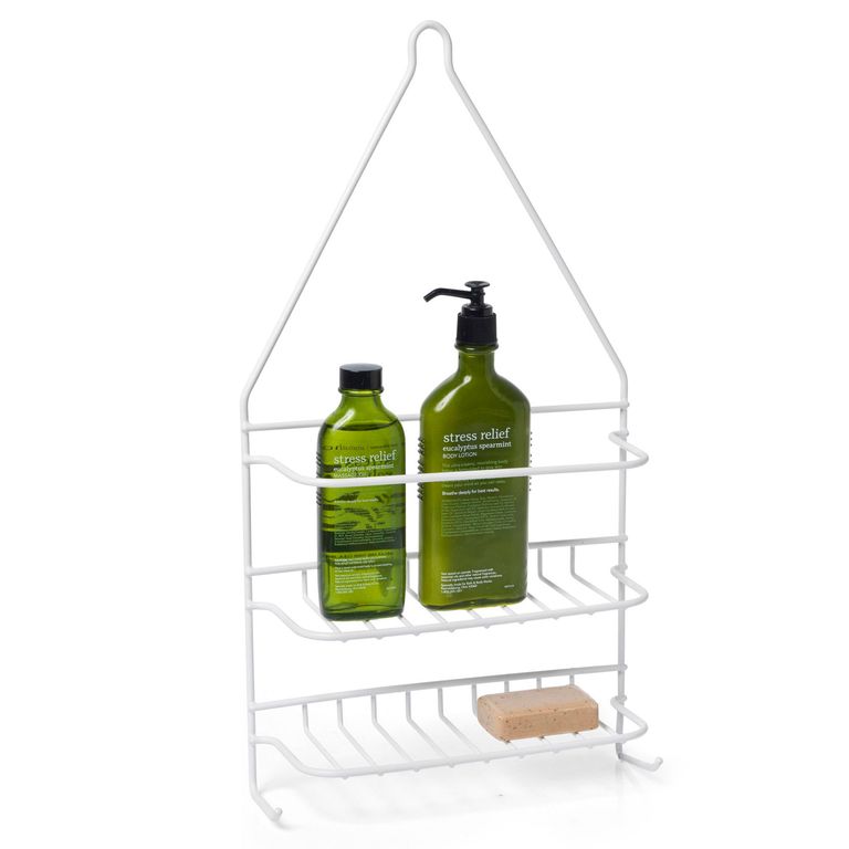 Organizador de Baño 2 Repisas Metalico Blanco
