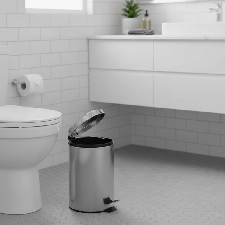 Papelera de Acero Inoxidable con Pedal 3L