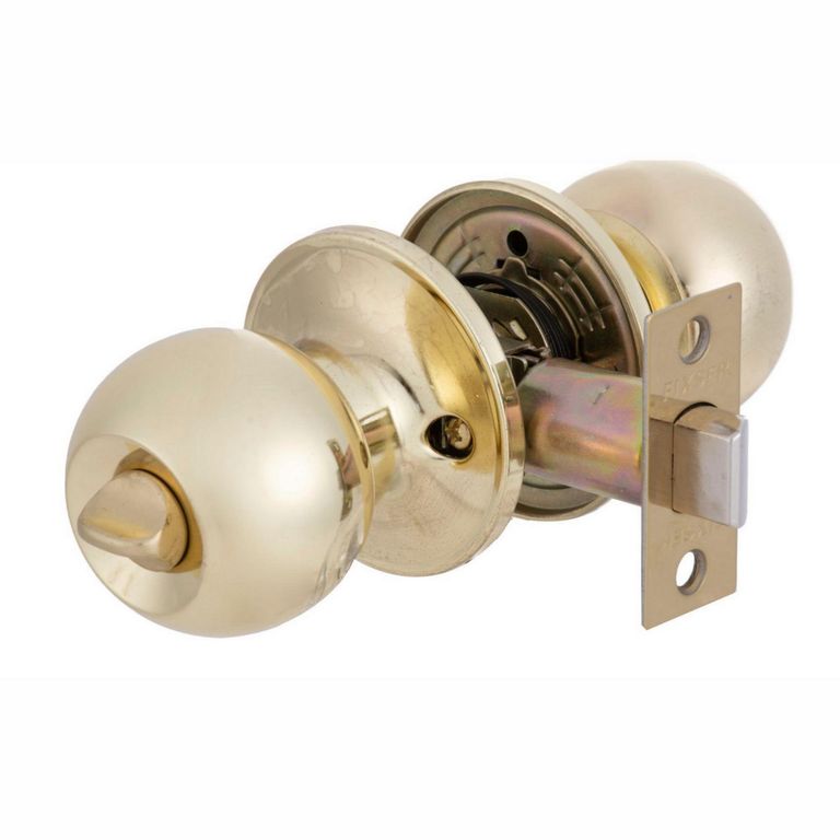 Cerradura de Pomo Baño Dorado