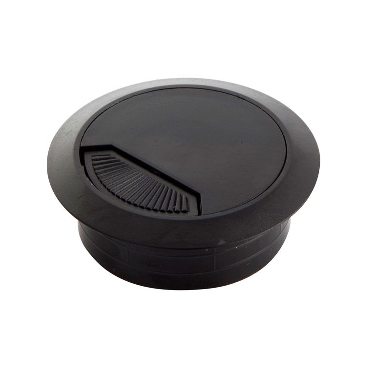 Pasacable de Mesa 60 mm. Negro