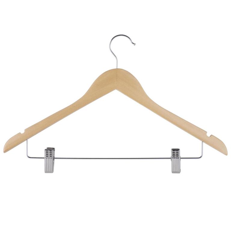 Colgador de Ropa de Madera con Gancho