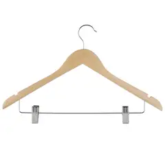 JUST HOME COLLECTION - Colgador de Ropa de Madera con Gancho
