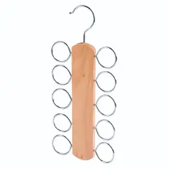 JUST HOME COLLECTION - Organizador de Corbatas y Pañuelos de Madera 10 Divisiones