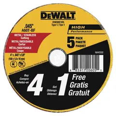 DEWALT - Disco para Corte 4.5"Metal 1/8"