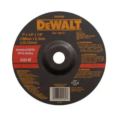 DEWALT - Disco Abrasivo Desbaste B7 metal 1/4"