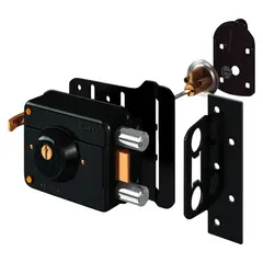 FORTE - Cerradura de Sobreponer Blindada 840 Negro