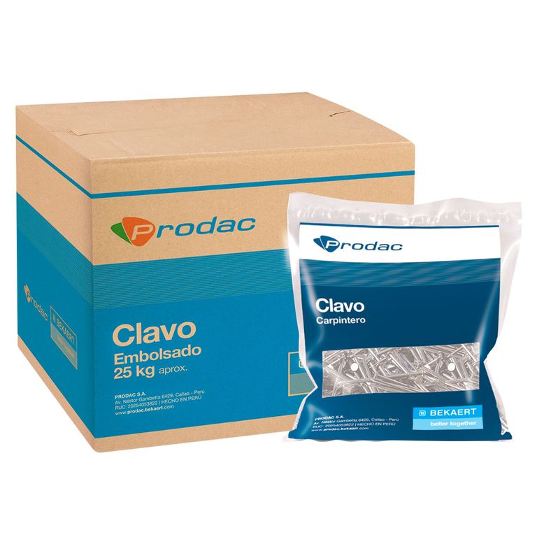 Clavo de 2Pulgadas Albañil con Cabeza x 1 kg