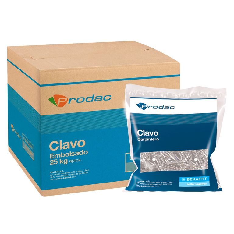 Clavo de 2 1/2Pulgadas Albañil con Cabeza x 1 kg