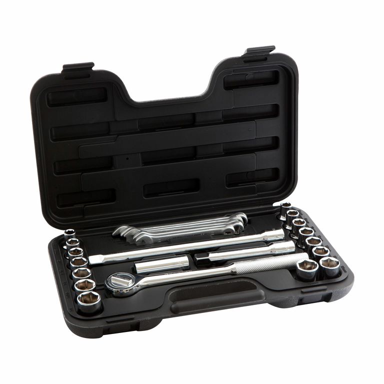 Set 25 Llaves y Dados Stanley 1/2" Milimetros/Pulgadas