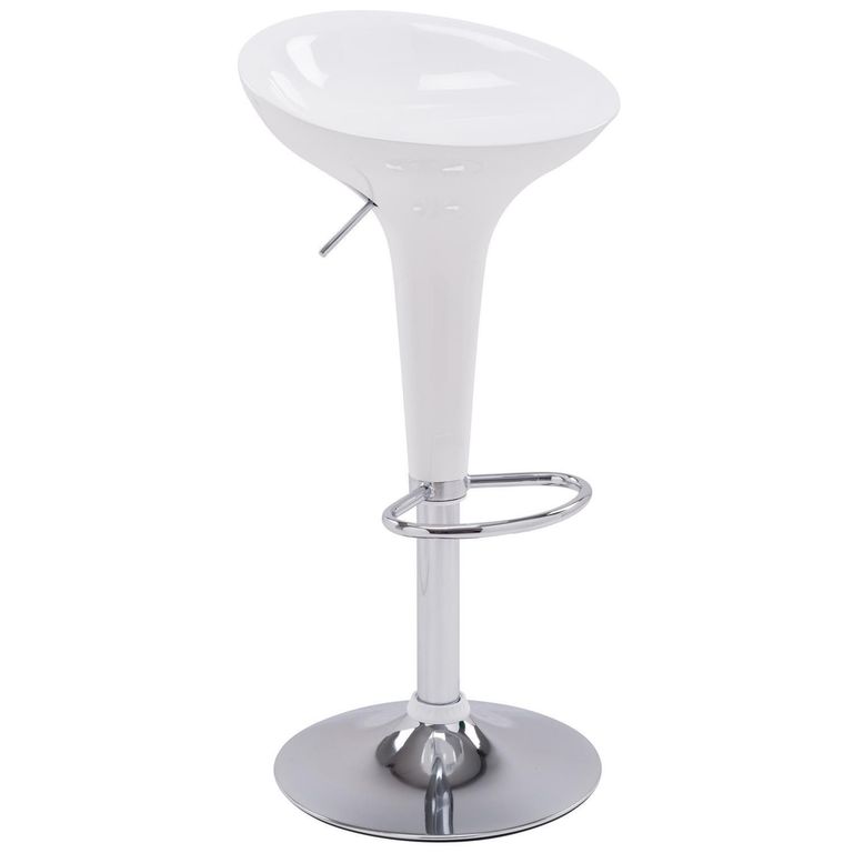 Silla Bar Tulipa Blanco