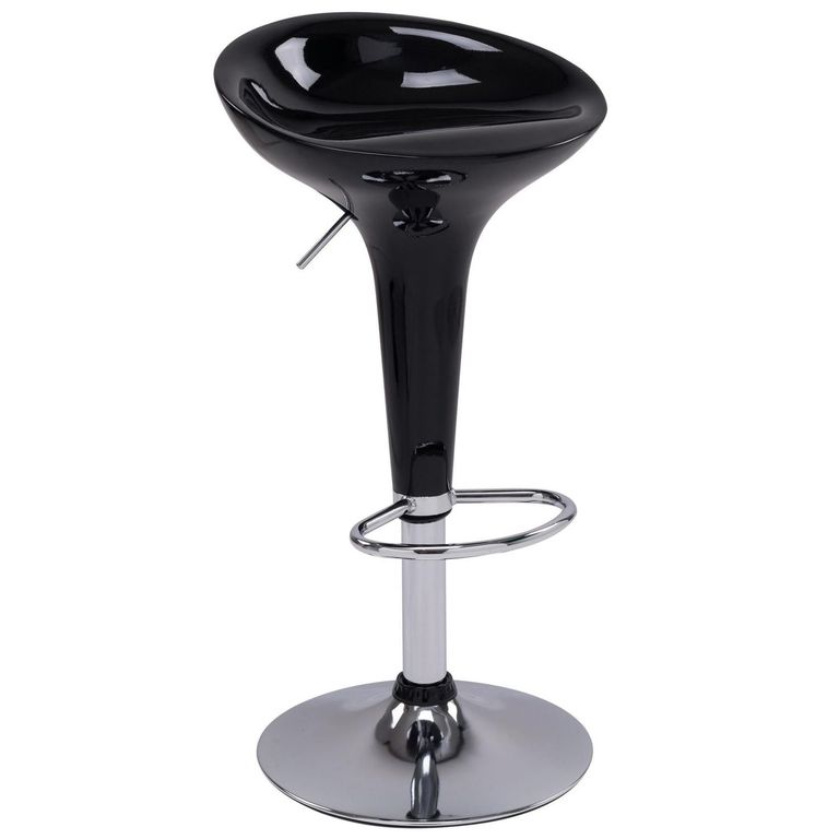 Silla Bar Tulipa Negro