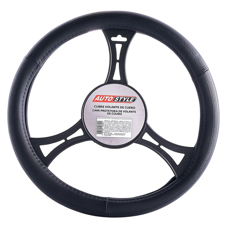 Funda Cubre Volante Para Auto Autostyle Negro 39 cm