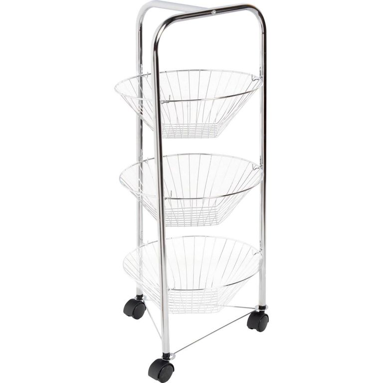Carrito Organizador Frutero 3 Niveles Gris