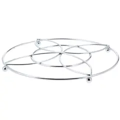 CASA BONITA - Posa olla metal cromado 20cm