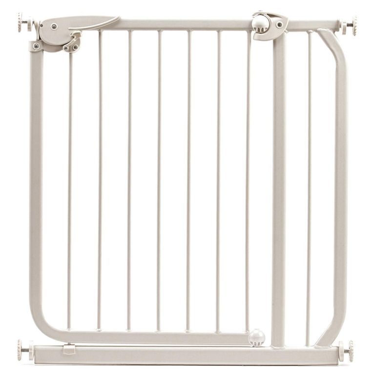 Puerta de Seguridad Barras Metal Niños 70 a 86cm Blanco