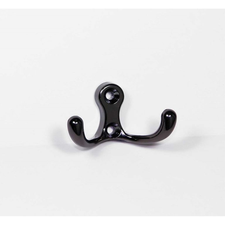 Perchero Níquel Negro 65x33 mm.