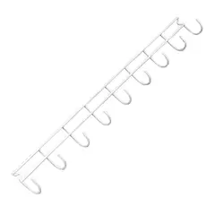 FQ - Colgador Organizador de Cocina 9 Ganchos 63.5x6.6x3.7cm