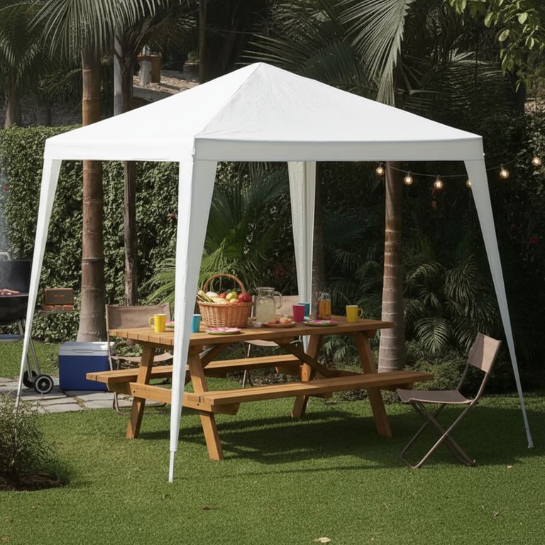 Toldo Armable Metal Blanco 3x3m