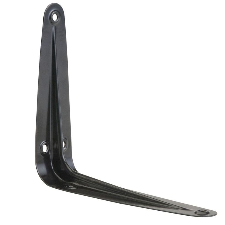 Soporte Repisa Acero 13x15cm Negro