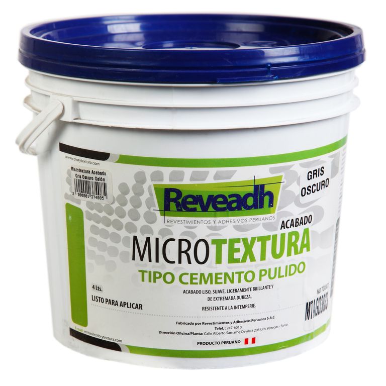 Microtextura Acabado Gris Oscuro 4L