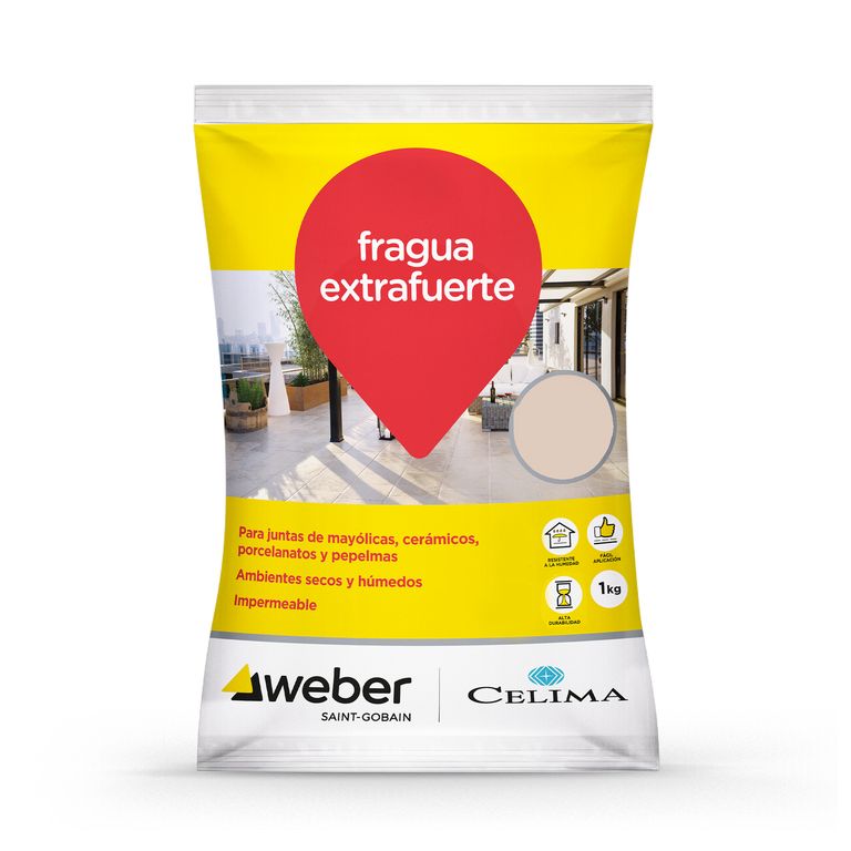 Fragua para Cerámicas o Porcelanatos Celima Marfil 1kg