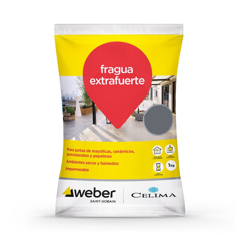 Fragua para Cerámicas o Porcelanatos Celima Plomo 1kg