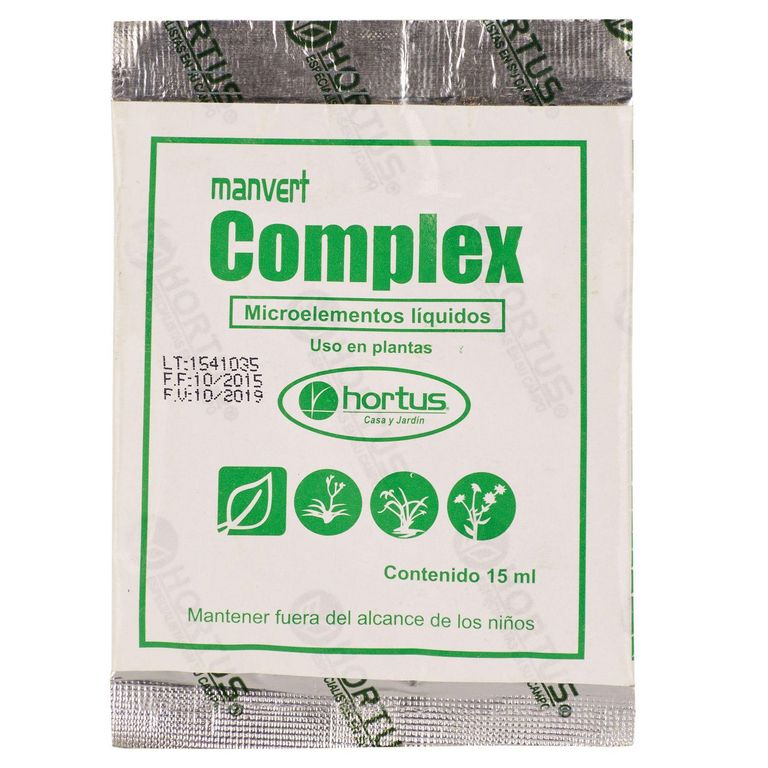 Fertilizante Manvert para Plantas 15 ml Plástico 9 cm12.5 cm0.2 cm
