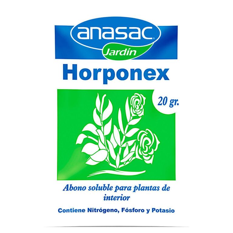 Abono Soluble para Plantas de Interior Horponex 20 gr PVC 8.5 cm12 cm0.3 cm