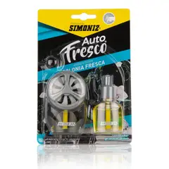 SIMONIZ - Kit Ambientador para Auto Colonia Fresca más Repuesto 10ml