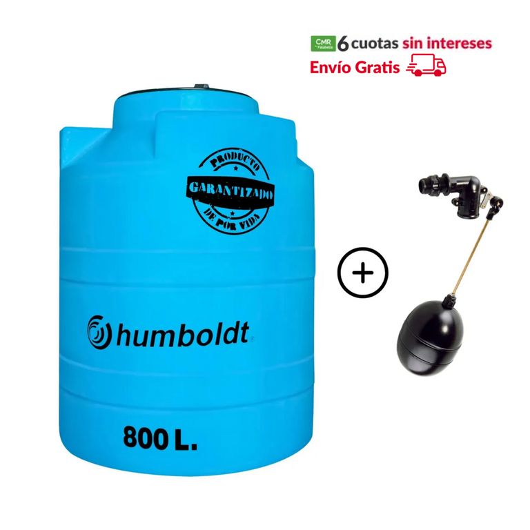 Cisterna de Agua 800L + Accesorios
