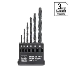 KARSON - Set de Brocas para Metal HSS 6 Piezas