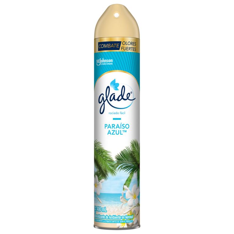 Ambientador en aerosol Glade Paraíso Azul 400ml