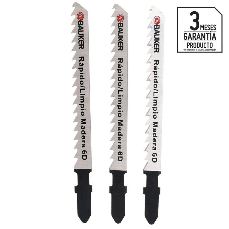 Hoja de sierra - Set de Hojas para Calar T 3 Unidades Bauker