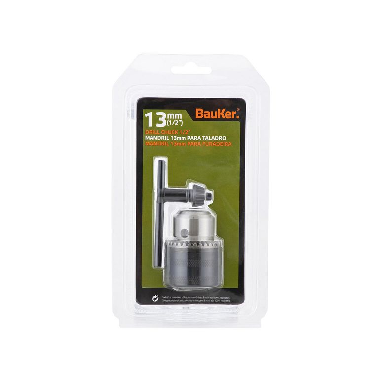 Mandril para taladro Chuck 1/2" + Adaptador Bauker