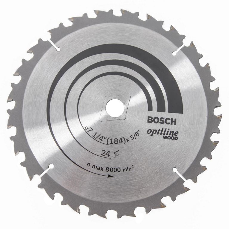 Disco Sierra para madera 7 1/4" 24 Dientes Bosch