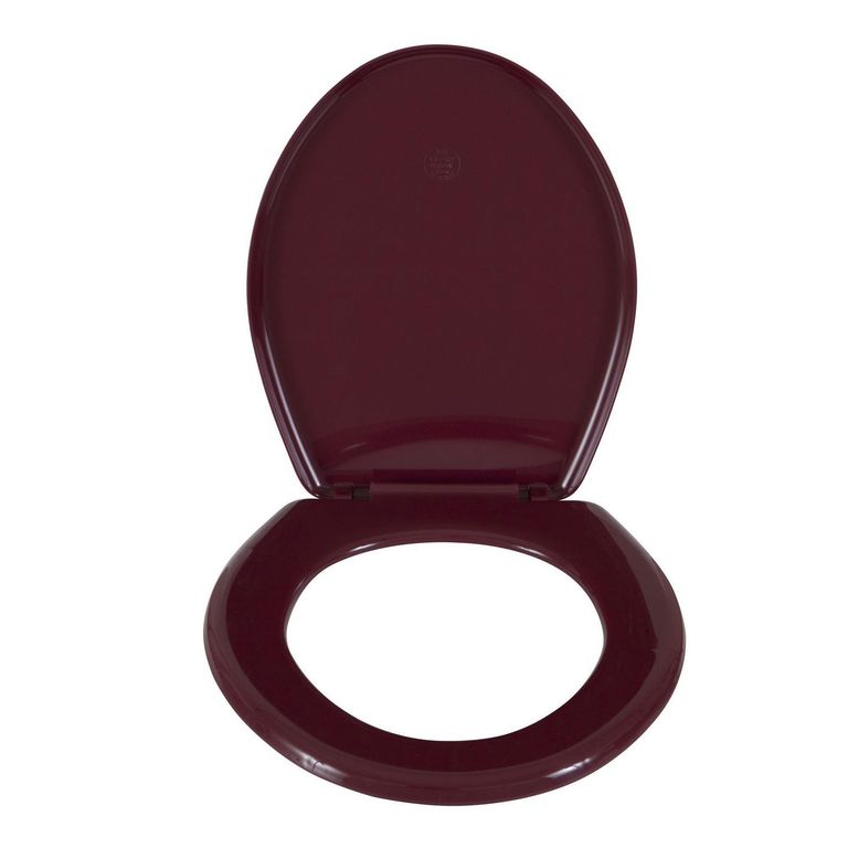 Asiento Tapa Inodoro Standard Redondo Guinda
