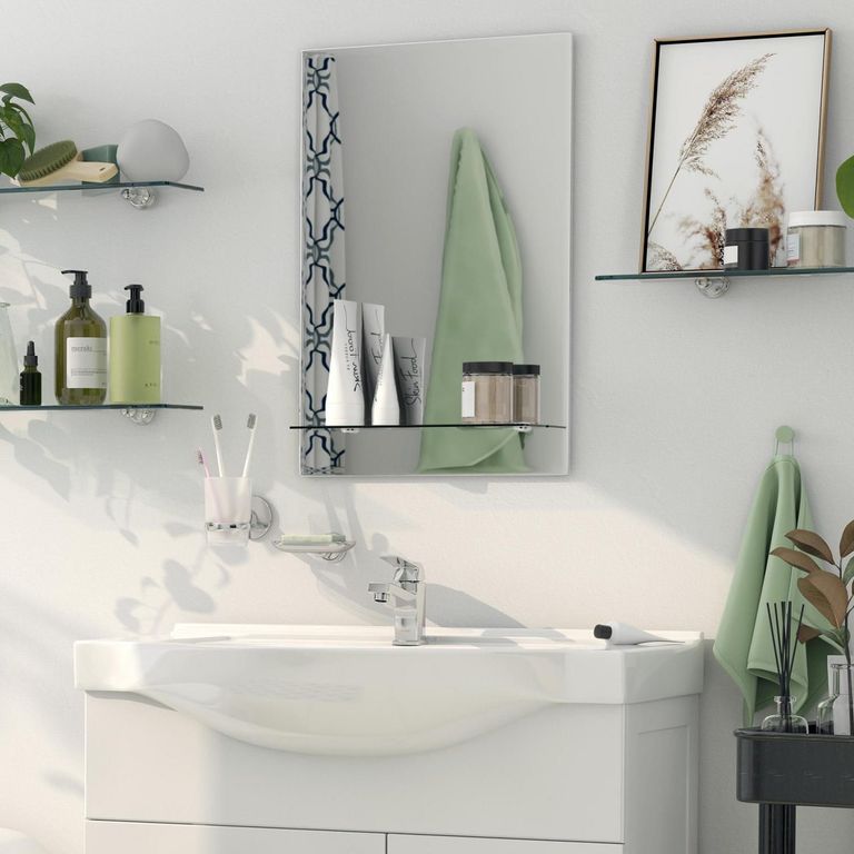 Espejo de Baño con Repisa 45x60cm