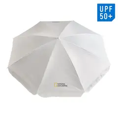 NATGEO - Sombrilla de Playa +UV 50 1.9m Giratoria hacia adentro Azul